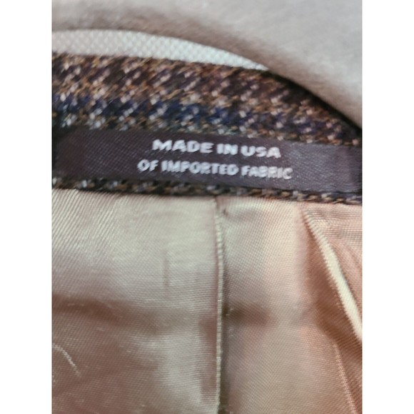 Austin Reed Men's (43R) Blue, Black, Olive Wool Sports Coat Jacket, Made in USA - Picture 14 of 16